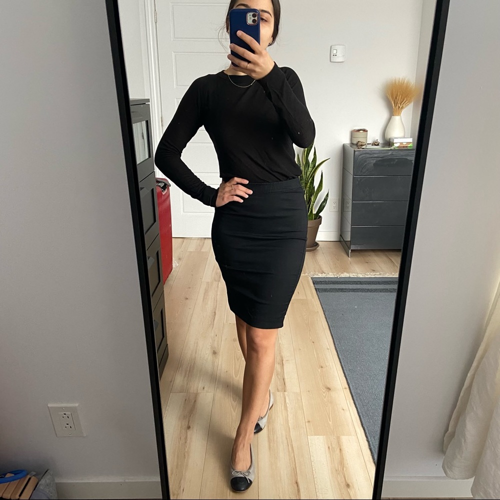 Filippa K Black Pencil Skirt